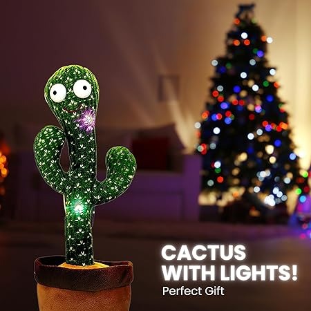 Dancing Cactus Talking & Mimicking Musical Toy