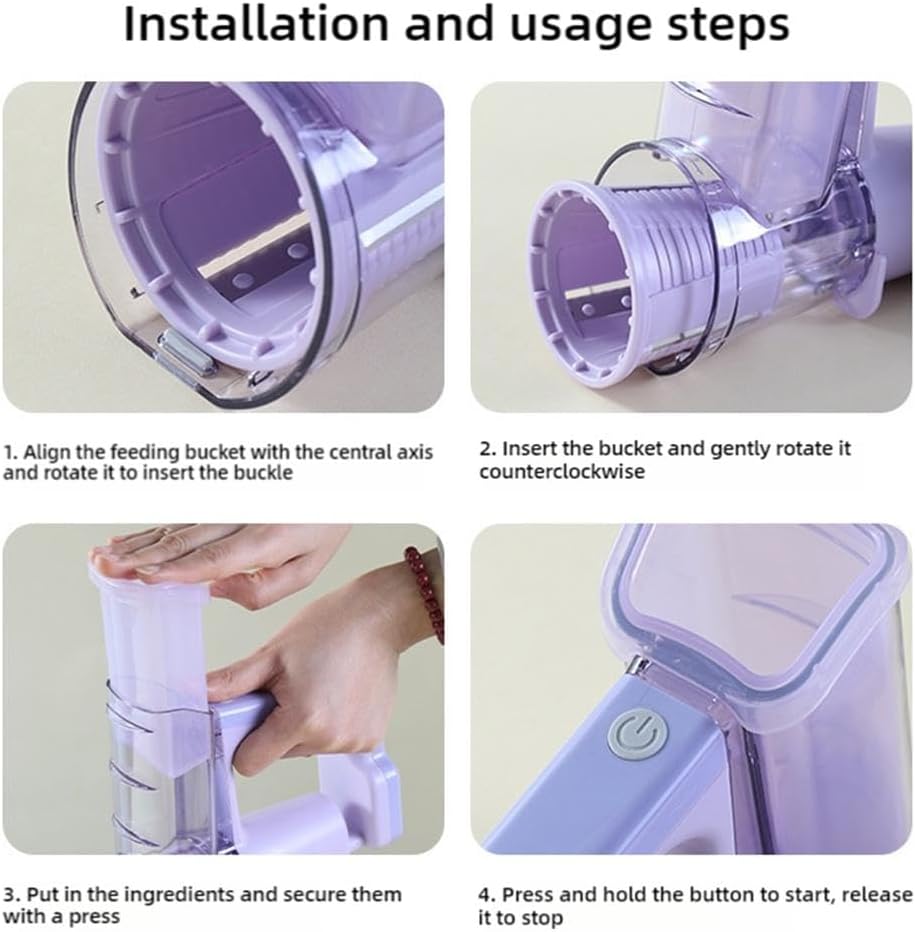 Smart CutPro 4-in-1 Electric Salad Maker Professional Vegetable Slicer & Shredder with Stainless Steel Blades