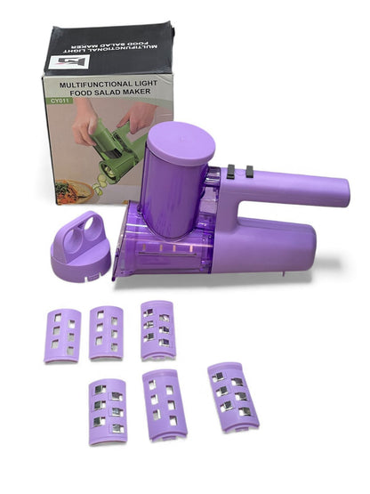 Smart CutPro 4-in-1 Electric Salad Maker Professional Vegetable Slicer & Shredder with Stainless Steel Blades