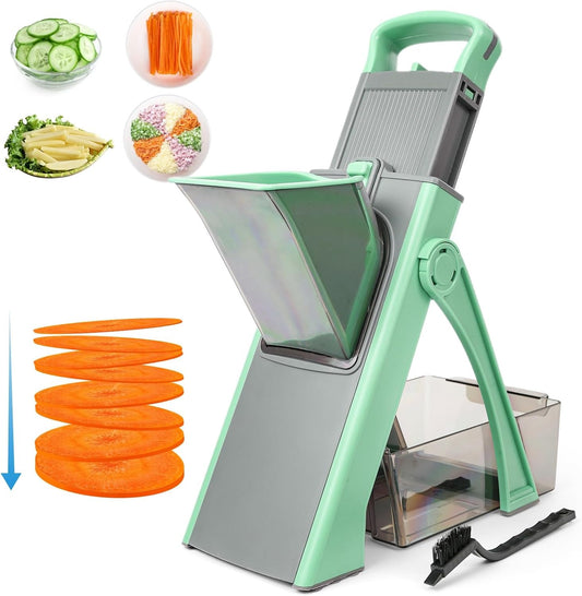 Multi Function Vegetable Chopper & Food Slicer Manual Kitchen Cutter for Onion Fruits & Salad