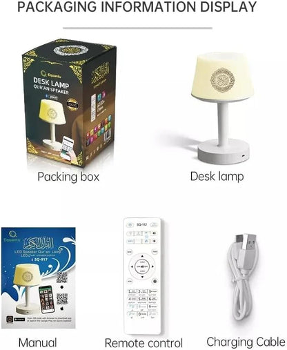 Quran Smart Touch Led Lamp Bluetooth Speaker with Remote