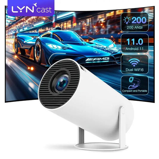 HY300 Smart Cinema 180° Rotatable 4K Android Projector